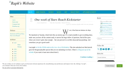 Screenshot of Raphkoster.com