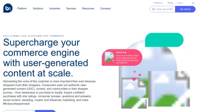 Screenshot preview of bazaarvoice.com