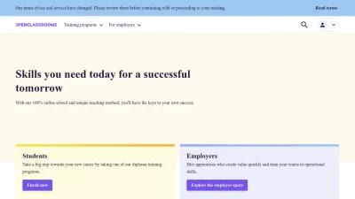 Screenshot preview of openclassrooms.com