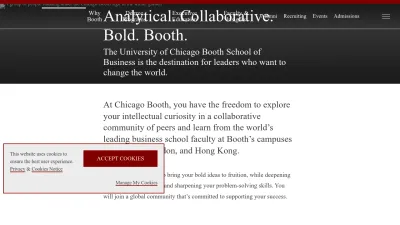 Screenshot of Chicagobooth.edu
