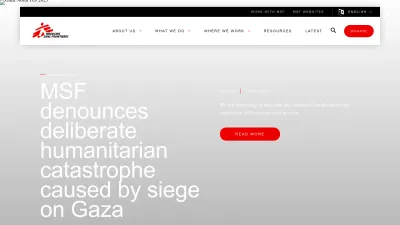 Screenshot preview of msf.org