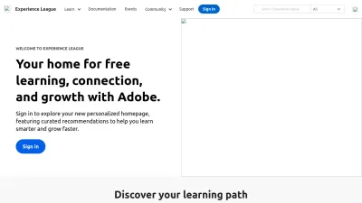 Screenshot of Experienceleague.adobe.com