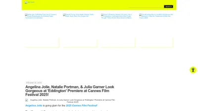 Screenshot preview of justjared.com