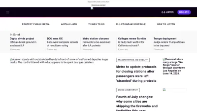 Screenshot preview of laist.com