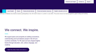 Screenshot of Britishcouncil.org