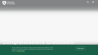 Screenshot of Uvm.edu