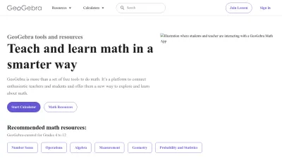 Screenshot preview of geogebra.org