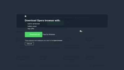 Screenshot preview of addons.opera.com