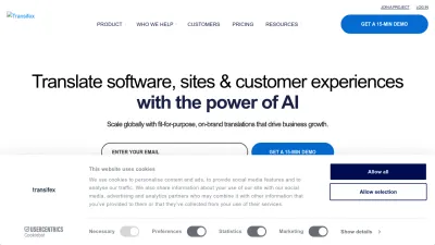 Screenshot of Transifex.com