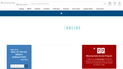 Screenshot of Manning.com