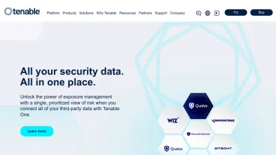 Screenshot preview of tenable.com