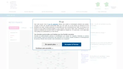 Screenshot preview of meteofrance.com