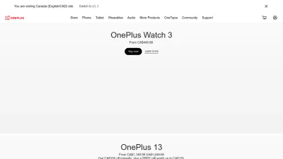 Screenshot of Oneplus.com