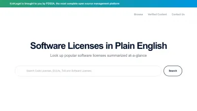 Screenshot of Tldrlegal.com