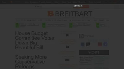 Screenshot of Breitbart.com
