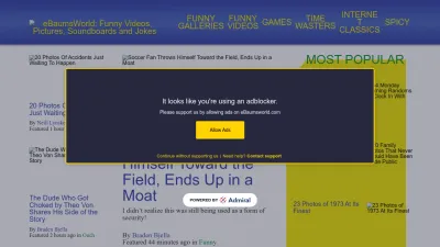 Screenshot of Ebaumsworld.com