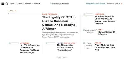 Screenshot of Adexchanger.com