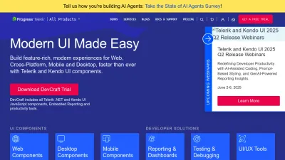 Screenshot of Telerik.com