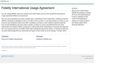 Screenshot preview of fidelity.com