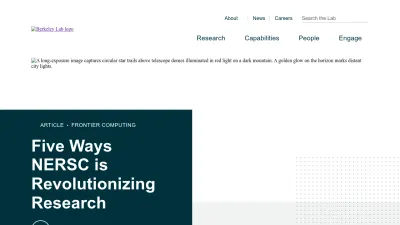 Screenshot of Lbl.gov