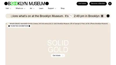 Screenshot preview of brooklynmuseum.org