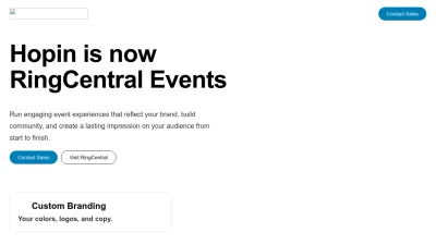 Screenshot of Hopin.com