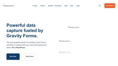 Screenshot of Gravityforms.com