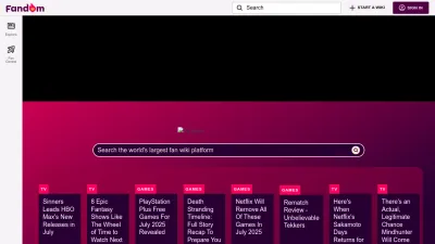 Screenshot preview of fandom.com