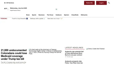 Screenshot preview of denverpost.com