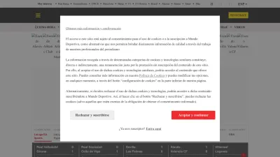 Screenshot of Mundodeportivo.com