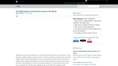 Screenshot of Neatorama.com