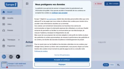 Screenshot of Europe1.fr
