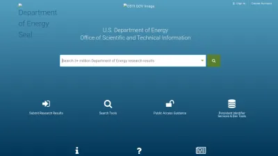 Screenshot of Osti.gov