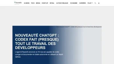 Screenshot of Journaldunet.com