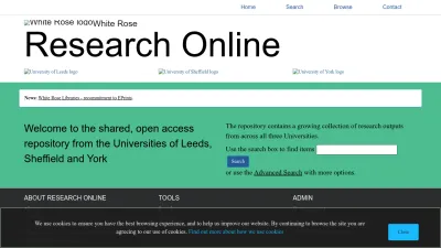 Screenshot of Eprints.whiterose.ac.uk