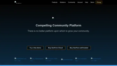 Screenshot of Xenforo.com