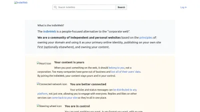 Screenshot of Indieweb.org