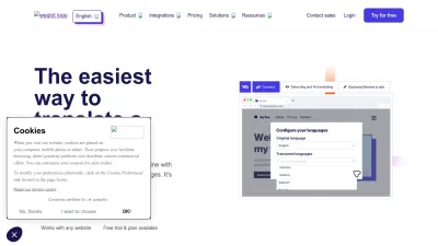 Screenshot of Weglot.com