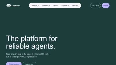 Screenshot of Langchain.com