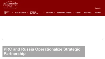 Screenshot of Jamestown.org