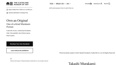 Screenshot of Clevelandart.org