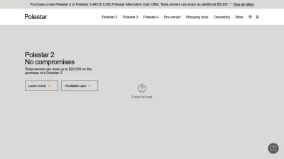 Screenshot preview of polestar.com
