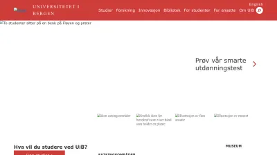 Screenshot of Uib.no