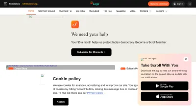 Screenshot preview of scroll.in