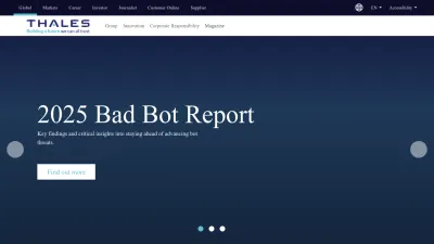 Screenshot of Thalesgroup.com