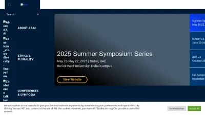 Screenshot of Aaai.org