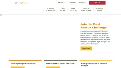 Screenshot of Feedingamerica.org