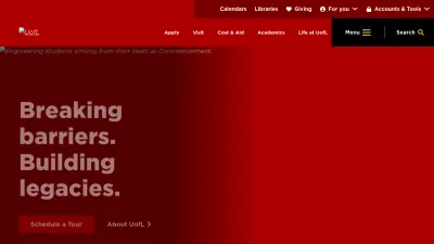 Screenshot of Louisville.edu