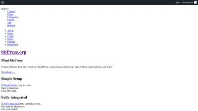 Screenshot of Bbpress.org
