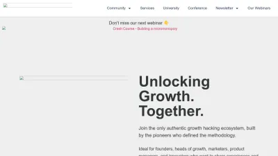 Screenshot preview of growthhackers.com